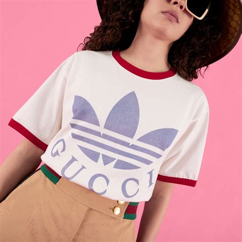 gucci x adidas cotton jersey t-shirt|Gucci cotton jersey.